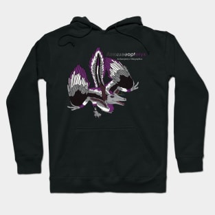 Asexuaeopteryx w/Text - Asexual Pride Archaeopteryx Hoodie